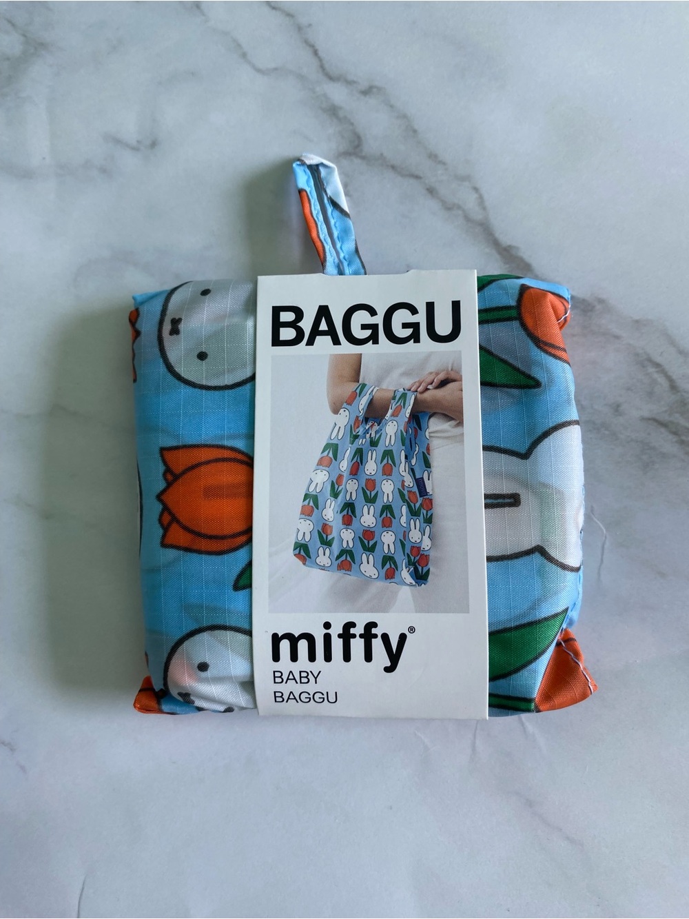 Baby Baggu x Miffy  Reusable Tote Bag - Light Blue